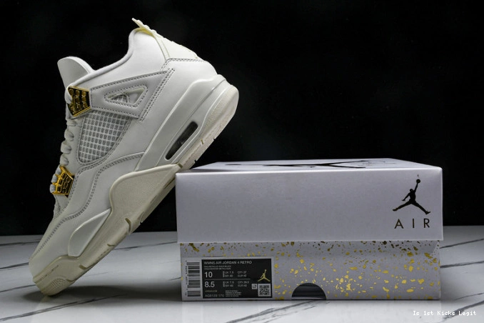 AQ9129-170 Gold 4 Retro Metallic Jordan 0705